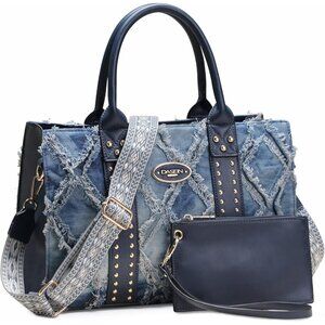 Versatile 3-Piece Handbag Set with Chic Stud Accents - Perfect Gift Idea